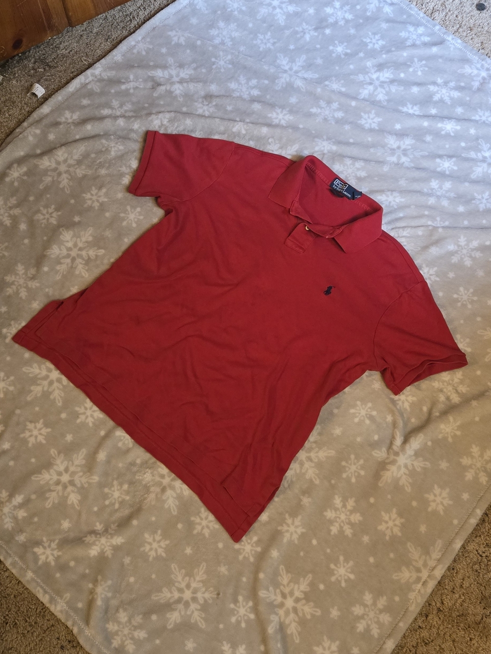 Ralph Lauren Men’s Red Polo Shirt with Embroidered Pony